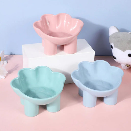 Cute Elevated Pet Bowls - For Dogs & Cats, Food Water Dishes, Raised Feeding Bowls, Pet Supplies