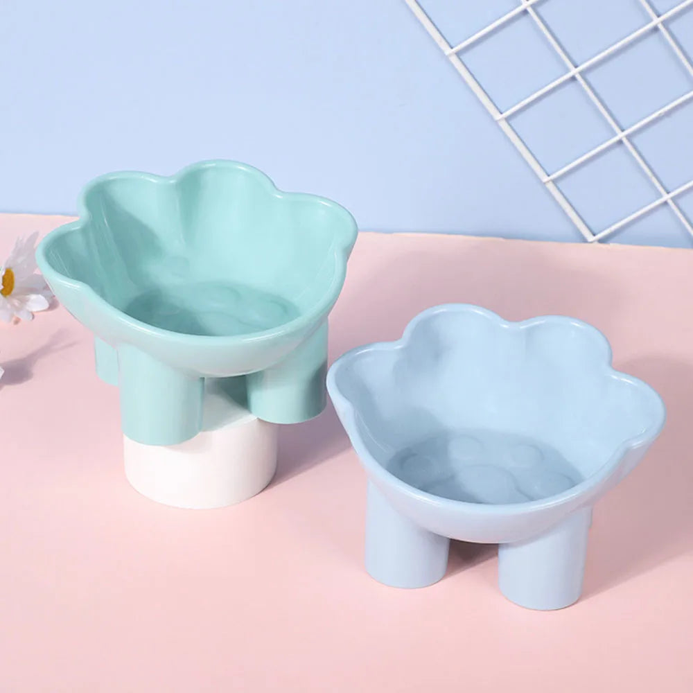 Cute Elevated Pet Bowls - For Dogs & Cats, Food Water Dishes, Raised Feeding Bowls, Pet Supplies